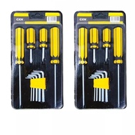 Paket Obeng Set Kunci L Tools isi 9 pcs Obeng + Kunci L Murah