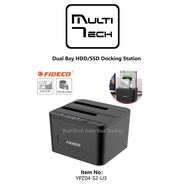 Fideco Dual Bay HDD/SSD Docking Station - YPZ04-S2-U3