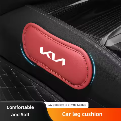 Car Interior Leg Knee Rest Pads Leather Cushion For KIA K9 Sportage Niro K5 Carnival EV6 EV9 EV3 K8 