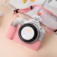 Canon R50 Camera Bag Protective Case Micro Single R50 Base Leather Case Camera Case Half Set Accesso