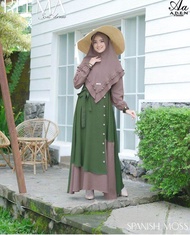 GAMIS TERLARIS REEMA DRESS ADEN HIJAB SET KHIMAR