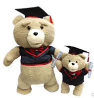 New Teddy Bear ted Dr. Cap Graduation Doll Cute Mouth Bear Mudgee Bear Scholar Graduation Gift