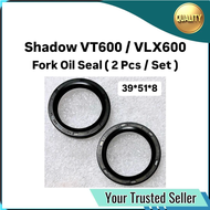 ( 2 Pcs / Set ) Honda Shadow VT600 VT 600 VT-600 / VLX600 VLX 600 VLX-600 Front Fork Damper Oil Seal