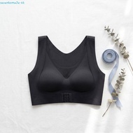 SEVENHOME3E Wireless Underwear, Shockproof 2 in 1 Posture Corrector Bra, Vest Push Up Front Closure 