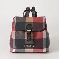 [Direct From Japan] Crestbridge Blue Label Checked PVC Backpack Red