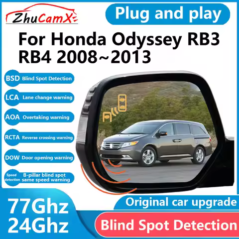 Car Lane Change Assist for Honda Odyssey RB3 RB4 2008-2013 Blind Spot Monitoring Detection System Sa
