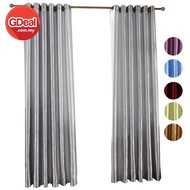 bedroom decor GDeal【Thick Curtains】Langsir TebalLiving Room Satin Blackout Window Bottom Curtain Bed