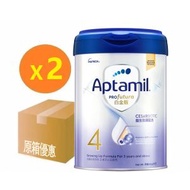 Aptamil白金版 - Aptamil Pro 愛他美 白金版兒童成長奶粉4號*2罐 適用3歲及以上 第4階段 900g （香港行貨 ）