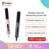 Enchen Sikat Pelurus Rambut H2 Cool Air Hair Straightener Comb Negative Ionic Hair Straightener Wire