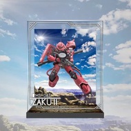 【AOWOBOX】GFFMC MG Gundam 高達 1/100 渣古 ZAKU II MS-06S 模型 高透主題展示盒 展示箱 display box 亞加力 模型盒 亞加力展示盒 燈