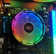 CPU HEAT SINK/พัดลมระบายความร้อน CPU แบบไฟ RGB ของใหม่แถมฟรีซิลิโคนกันความร้อน