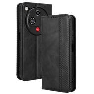 For ZTE Nubia Focus 2 5G Case Premium Leather Wallet Leather Flip Case For ZTE Nubia Focus2 5G Case