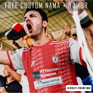 Persipura Jayapura Football Jersey Club Striped Custom Shirt Name and Back Number - 88