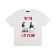 Ready Stock 100% Cotton guns n roses guns & roses T-Shirt Rock Band Lead Singer axl Short Sleeve Gun