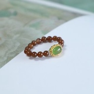 天然和田玉/和闐玉-糖玉 碧玉 設計珠珠戒指戒環串珠飾品