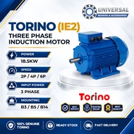 TORINO 3 PHASE INDUCTION MOTOR (IE2) 18.5kW (25HP)  B3 B5 B14 ELECTRIC MOTOR 2 POLE 4 POLE 6 POLE