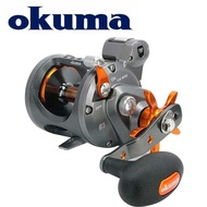 สายรอกตกปลา OKUMA ดั้งเดิมเคาน์เตอร์รีลระบบลากคาร์บอไนต์แบบเต็ม24121new โครงที่ทนต่อการกัดกร่อนน้ำหน