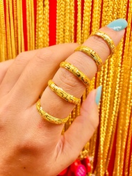 แหวนทองคำแท้ น้ำหนัก 1 กรัม ลายจีนมั่งคั่ง ทองคำแท้ 96.5% พร้อมใบรับประกันสินค้า