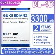 Mobile Phone Battery BL-4D 3300mAh For Nokia N97 Mini N8 N8-00 E5-00 E5 E7 E7-00 T7 T7-00 E7 803 N80
