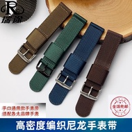 High Quality Genuine Leather Watch Straps Cowhide General strap accessories for SEIKO SEIKO 5 DW water ghost and nylon canvas band 202224 mm