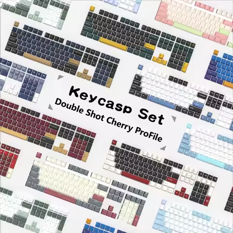 GMK-Double Shot PBT Keycap for Gaming Mechanical Keyboard, Blue Samurai, Mars Green,Candy, Cherry Pr