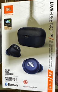 JBL 藍芽耳機 Live Free NC+ TWS 真無線藍牙耳機 藍色
