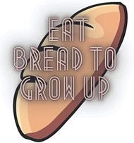 "eat bread to grow up" sketch book notebook for drawing doodling or sketching for smart kids: 8.5 x 