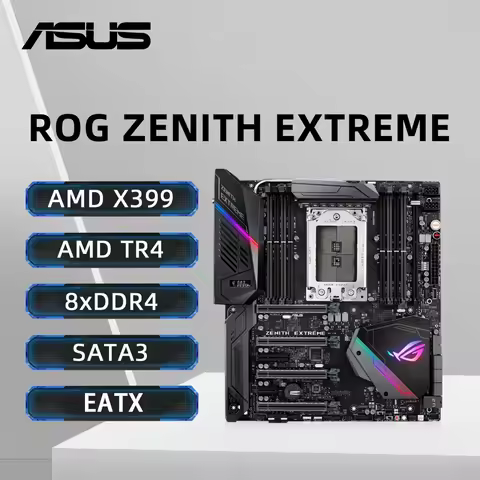 ASUS X399 Motherboard ROG Zenith Extreme Support 1st and 2nd Gen AMD Ryzen Threadripper Processor DD