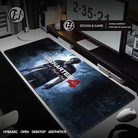 Uncharted 4 The Lost Legacy Game Mousepad Gaming Office Desk Pads Large For Computer Non-slip Locked