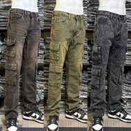 8-Pocket Cargo Jeans Slim-Fit Cp8 Label (Code 1182)(Code 1183)(Code 1184)
