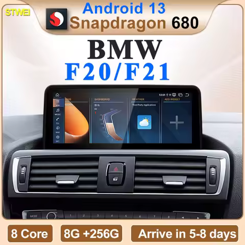 STWE New ID6 ID7 ID8 Android 13 Qualcomm680 Snapdragon6225 8GB 256GB 10.25inch For BMW 1Series F20 F