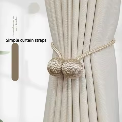 High-end Feeling Curtain Binding Rope Magnetic Buckle Ring Bed Curtain Storage Rope Binding Strap Cu