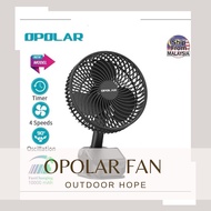 OPOLAR 10000mAh Oscillating Clip on Fan, 8” Rechargeable Battery Operated Fan