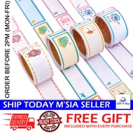 [Little B House] 60Pcs/Roll Tape Name Tag Stickers Name Label School Stationery Water Bottle Label 姓