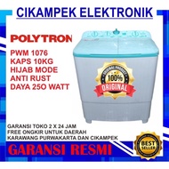 Mesin Cuci Polytron Pwm 1076 2 Tabung 10kg