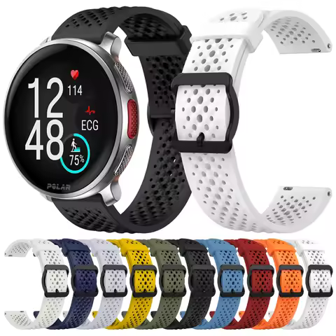 For POLAR Vantage V3 V2 M/M2 Sport Watchband Soft Silicone 22mm Watch Strap for POLAR Grit X Pro Tit
