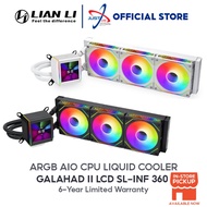 Lian Li Galahad II LCD SL-INF 360 ARGB AIO CPU Liquid Cooler - Black/White (360mm)