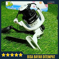 Reel Pancing Swan Kenzo 500 800 2000 3000 Powerhandle Original Putih - Reel Alat Gulungan Pancing Se