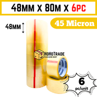 Opp Tape 6roll Salotape Cellophane Tape Fragile Tape Transparent Tape Packaging 12mm 24mm 48mm 6pcs