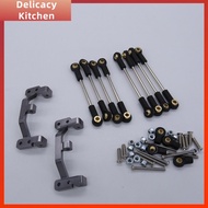 ชุดลิงค์โลหะผสมอลูมิเนียม RC 8ชิ้นสำหรับ C24 B24 WPL อะไหล่อัพเกรดตีนตะขาบอาหารอันโอชะในครัว