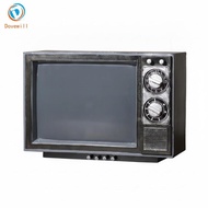 [Dovewill] Retro Television Ornament Tabletop Vintage TV Ornament Vintage TV Model Nostalgic Decor C