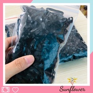Black hair ties for babies and mothers, super tough Korean style zip bag Sunflower - PK74