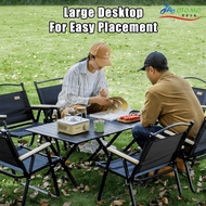 KENZZO Outdoor Folding Camping Table Egg Roll Table Foldable BBQ Picnic Table Glamping Meja Lipat Ca