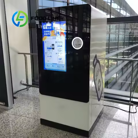 Reverse Vending Machine for Plastic Water Bottle and Aluminum Can Recycle