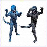 GN Godzilla Cosplay Costume Children Performance Monster Costume Godzilla One-piece Suit Headgear Ha