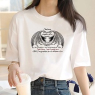 Acotar top women Japanese manga streetwear t shirt female manga Japanese comic clothing