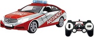 JAMARA 405130 Mercedes E350 Coupe 1:16 Emergency Doctor White/Red 2.4G - RC Remote Control Car Toy, 