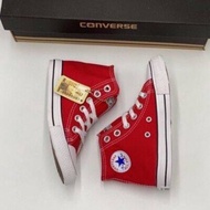 รองเท้าเด็กConverse หุ้มข้อ สีแดง size: 25-36 รองเท้าเด็ก สวยๆ รองเท้าผ้าใบแฟชั่น