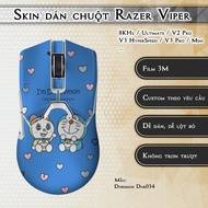 Razer Viper 8KHz, Ultimate, V2, V3 Pro, HyperSpeed, Mini Doremon mouse Skin