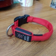 Nite-Dawg Dog Collar 9cm. There Is A Flashing Light. 2nd Hand